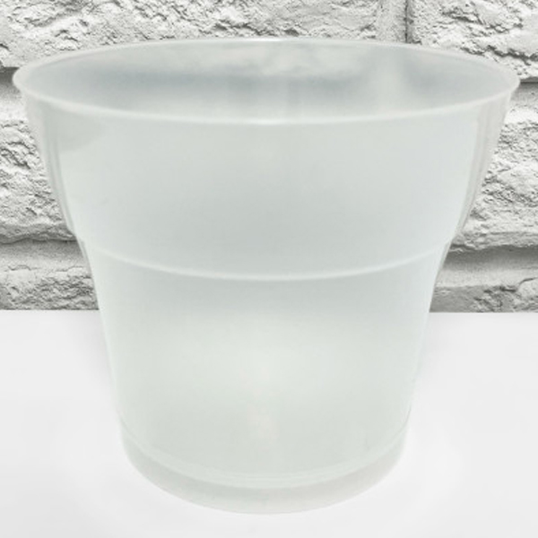 Горшок "Тоскана", D17, с поддоном 2,25л прозрачный