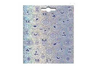 Наклейки пасхальные ГОЛОГРАММЫ СЕРЕБРЯНЫЕ