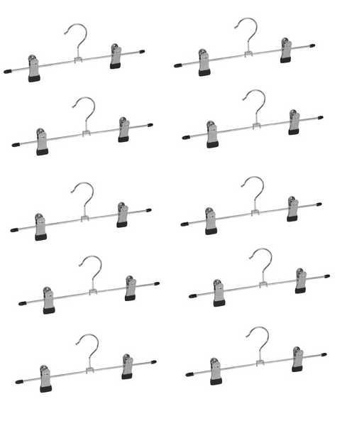 Вешалка металлическая ПЛАНКА, с прищепками (набор 10шт)