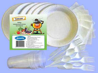 Набор одноразовой посуды ПИКНИК Антелла
