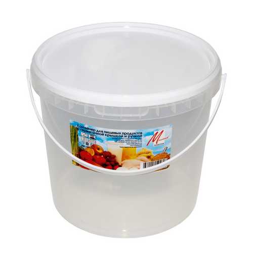 Контейнер пищевой 5л с герм. крышкой и ручкой (то)