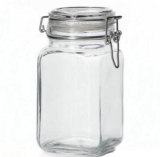 Банка с крышкой КРЕМЛИН 1300 мл (метал.клипса + пласт. уплотн.)