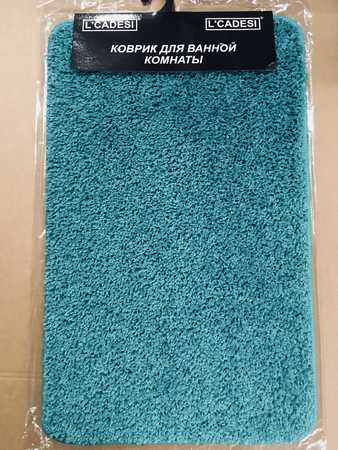 Коврик для ванной (60х100) ALIYA, бирюзовый