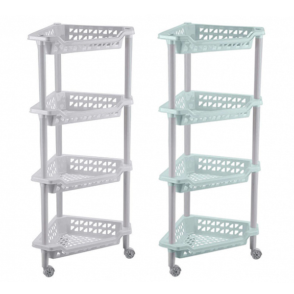 Этажерка  угловая "Тереза"  4 полки  40х27х84см. (то)