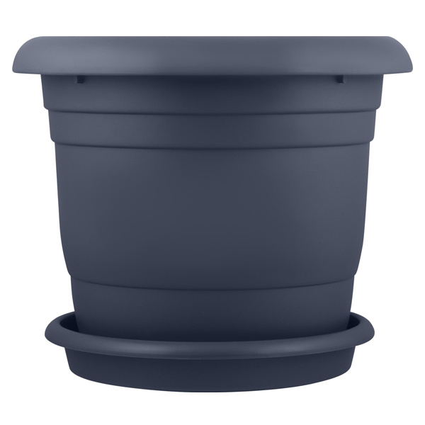 Горшок для цветов Athena 460мм, 32л с поддоном,вулканический серый