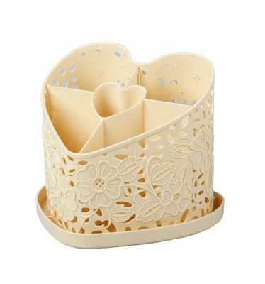 Подставка под столовые приборы "Сердце" (бежевый)