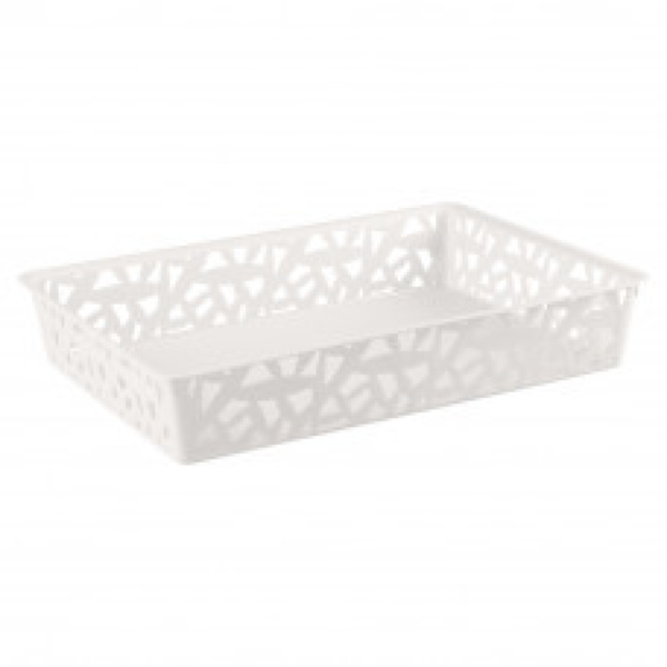 Корзинка Универсальная 340х255х60 мм XL (Белый)(то)