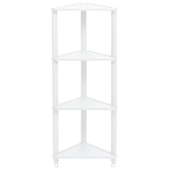 Полка угловая VIKEA подвесная 4-х ярусная (белый) (то)