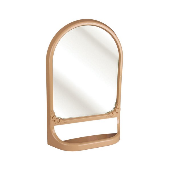 Зеркало с полкой (бежевый)(то)