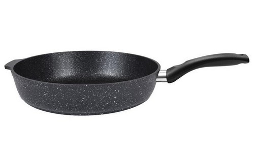 Сковорода 280/65мм Мраморная а/п темный мрамор (4) смт281а