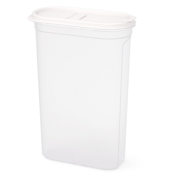 Емкость для сыпучих продуктов "Космо" 2,7л (с клапаном)(белый)(то)