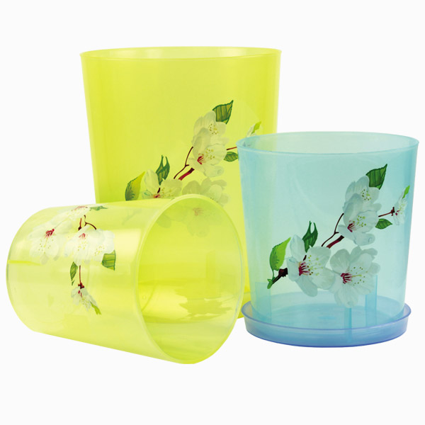 Горшок цв. для орхидеи 1,8 л с поддоном (прозрачный)