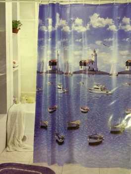 Штора для в/комнаты "SHOWER CURTAIN", 180x180см, ПВХ, арт. 923, Тайвань