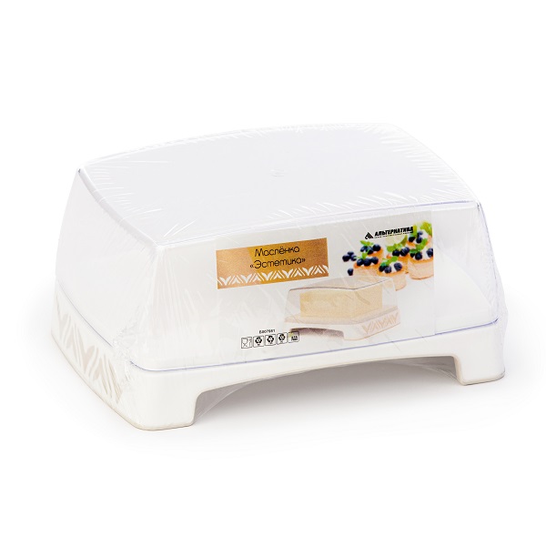 Масленка "Эстетика"(бело-бежевый)(то)