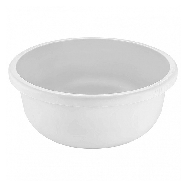 Таз круглый 6,5л Rock'n'Roll белый (то)