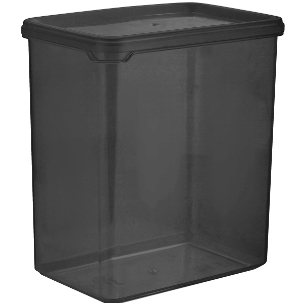 Банка для сыпучих продуктов BLACK 1,1л прямоугольная (то)