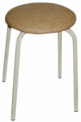 Табурет стальной (бежевый) (хпп) (то)
