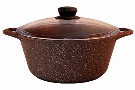 Кастрюля а/пр литая 2,0л стекл/кр Доломит ТМ Традиция ТД5223