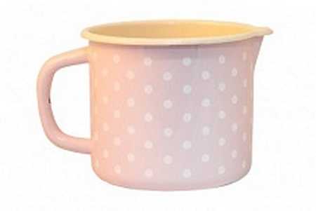 Кружка эмал  1,4л сливочный без крышки со сливом 17-0108н/7М