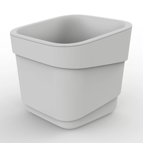 Горшок для цветов фактурный Hills 4л (d188, h176мм)(молочный) (то)