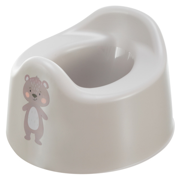 Горшок детский с декором 275х254х170мм (Светло-бежевый)(то)