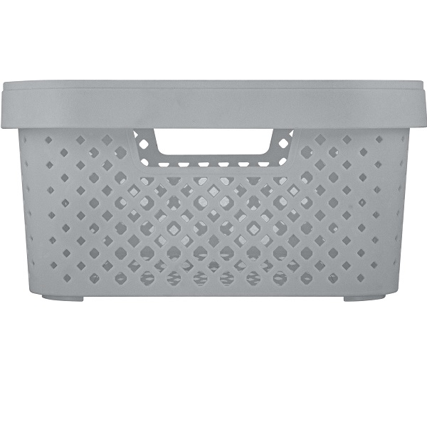 Корзинка STOCKHOLM 265х195х140мм 5л серый шторм (то)