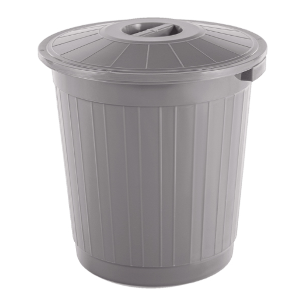 Бак 70л с крышкой (серый)