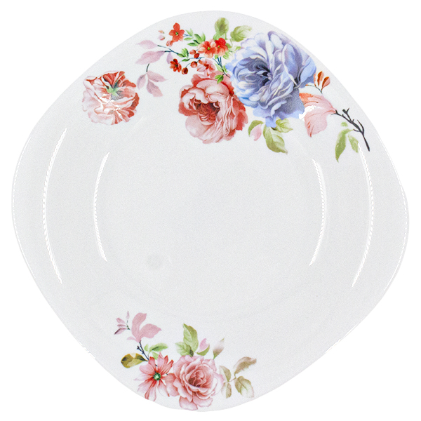 Тарелка обеденная 19*19*2см КВАДРА (стеклокерамика)