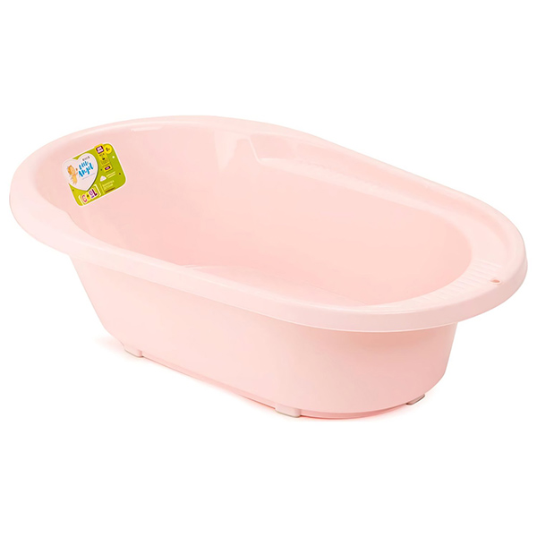 Ванночка детская Lalababy Follow Me со сливом 42л розовый зефир (то)