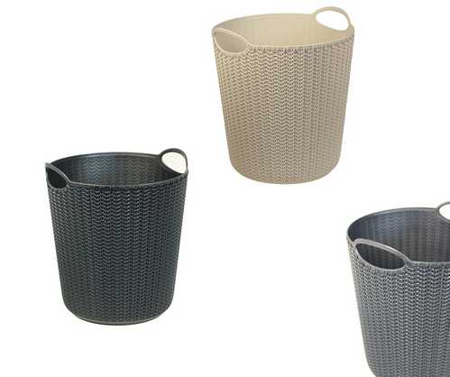 Корзина для бумаг ВЯЗАНИЕ 10л (то)