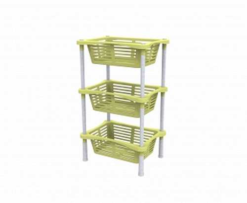Этажерка с корзинками  Krita 3-х секц (лето) (то)