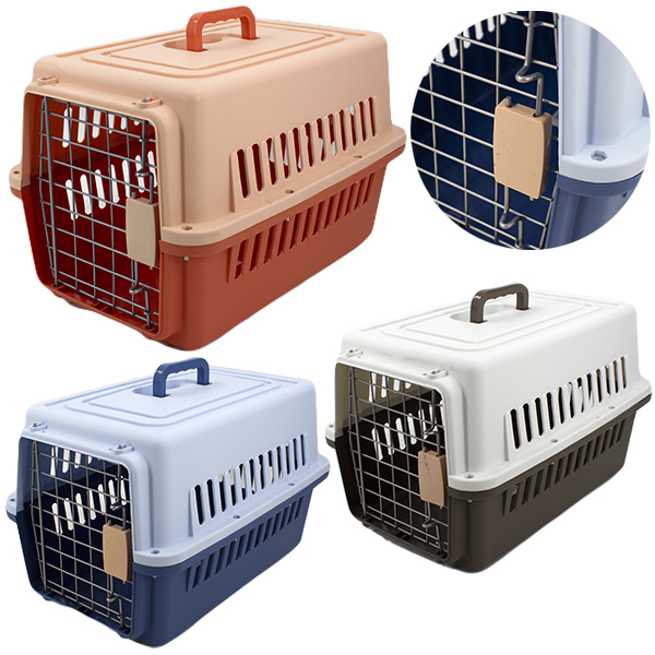Переноска для кошек и собак 48*32*30см (пластик+металл)