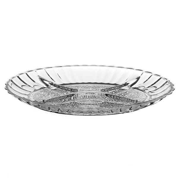 Блюдо овал.с раздел.2 шт. 220*156 мм (КОНЬЯ-ФД)