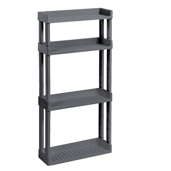 Полка VIKEA навесная 4-х ярусная (серый) (то)