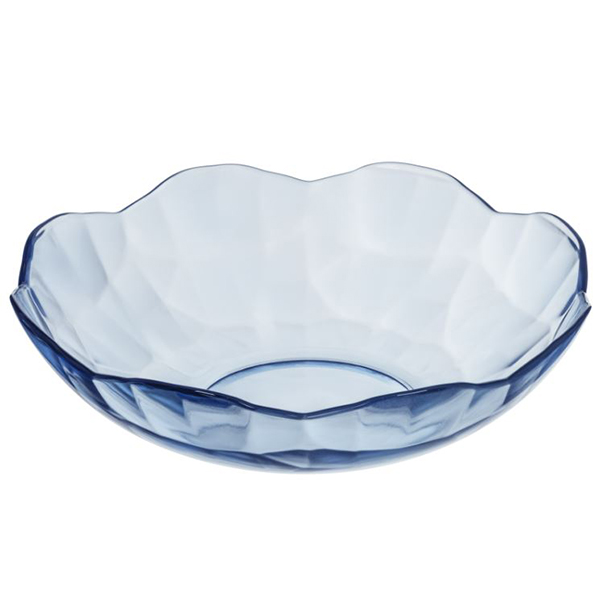 Тарелка стекл 19см глубокая FANCY DIAMOND