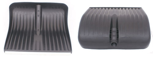 Лопата снегоуборочная 45х40 см с наконечником (то)