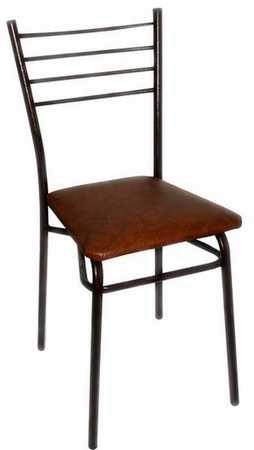 Стул стальной (коричневый) (хпп) (то)