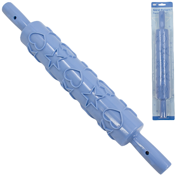 Скалка фигурная 39см (пластик)