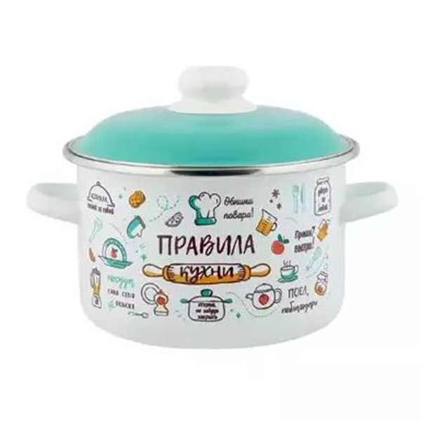 Кастрюля эмал цил Правила кухни 4,0л ТМ Appetite