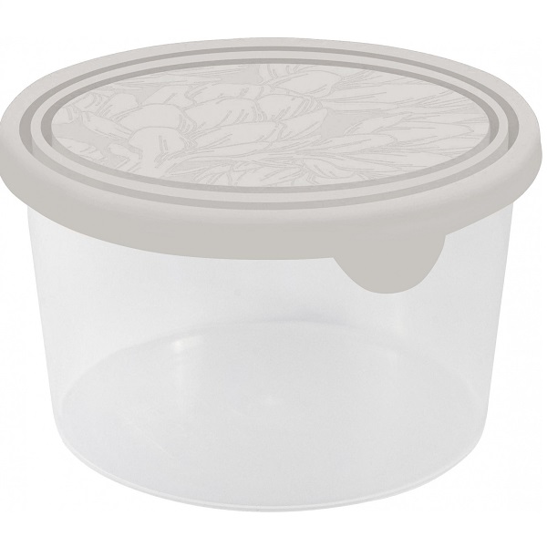 Контейнер для прод. HELSINKI Artichoke 0,75л кругл. пепельный жемчуг (то)