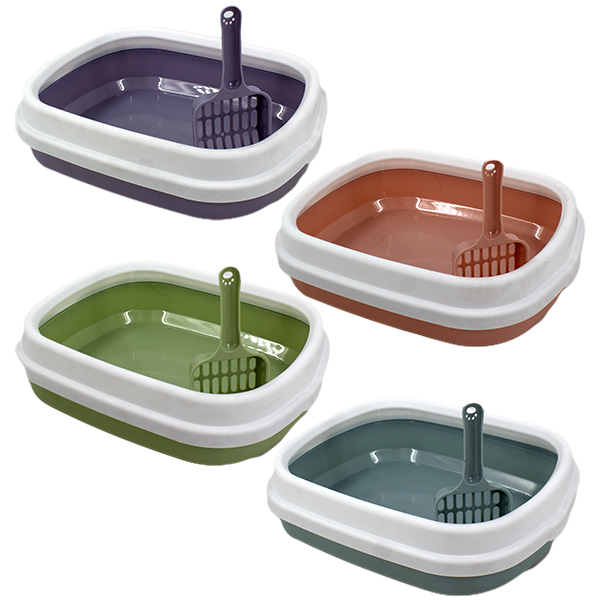 Лоток для кошек 44*34*12см, с совочком