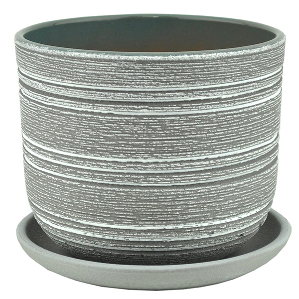 Горшок бук лофт серо-белый N3 d18см