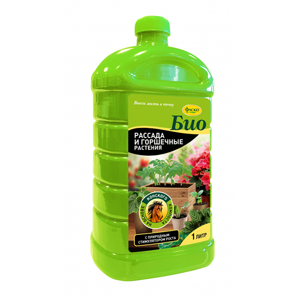 Удобрение жидкое Фаско БИО органоминеральное Рассада и горшечные растения 1л