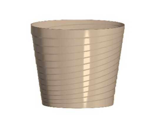 Горшок "Верона", D19, без поддона 3,8л фрапе (то)