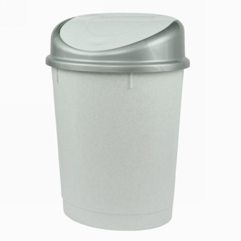 Контейнер для мусора 8л (овальный) бежевый (то)