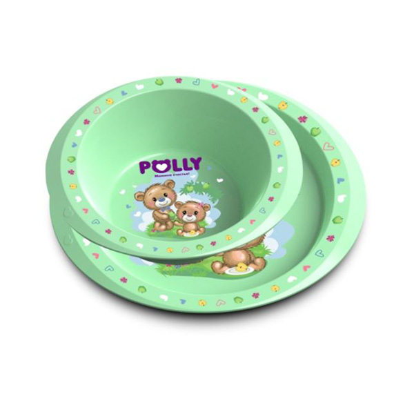 Набор детской посуды (2 тарелки ) POLLY (то)