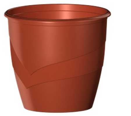 Горшок "Венеция", D19, с поддоном 3,1л терракотовый (то)
