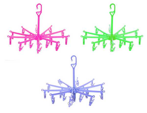 Вешалка с прищепками для мелочей ЛЮКС