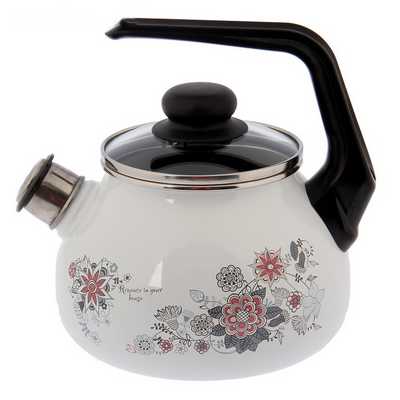 Чайник 2,0л сфер. со свист. "ВЕСЕННИЙ РОМАНС" (1/4)