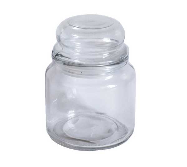 Банка стеклянная с крышкой Ф-10см H-14см